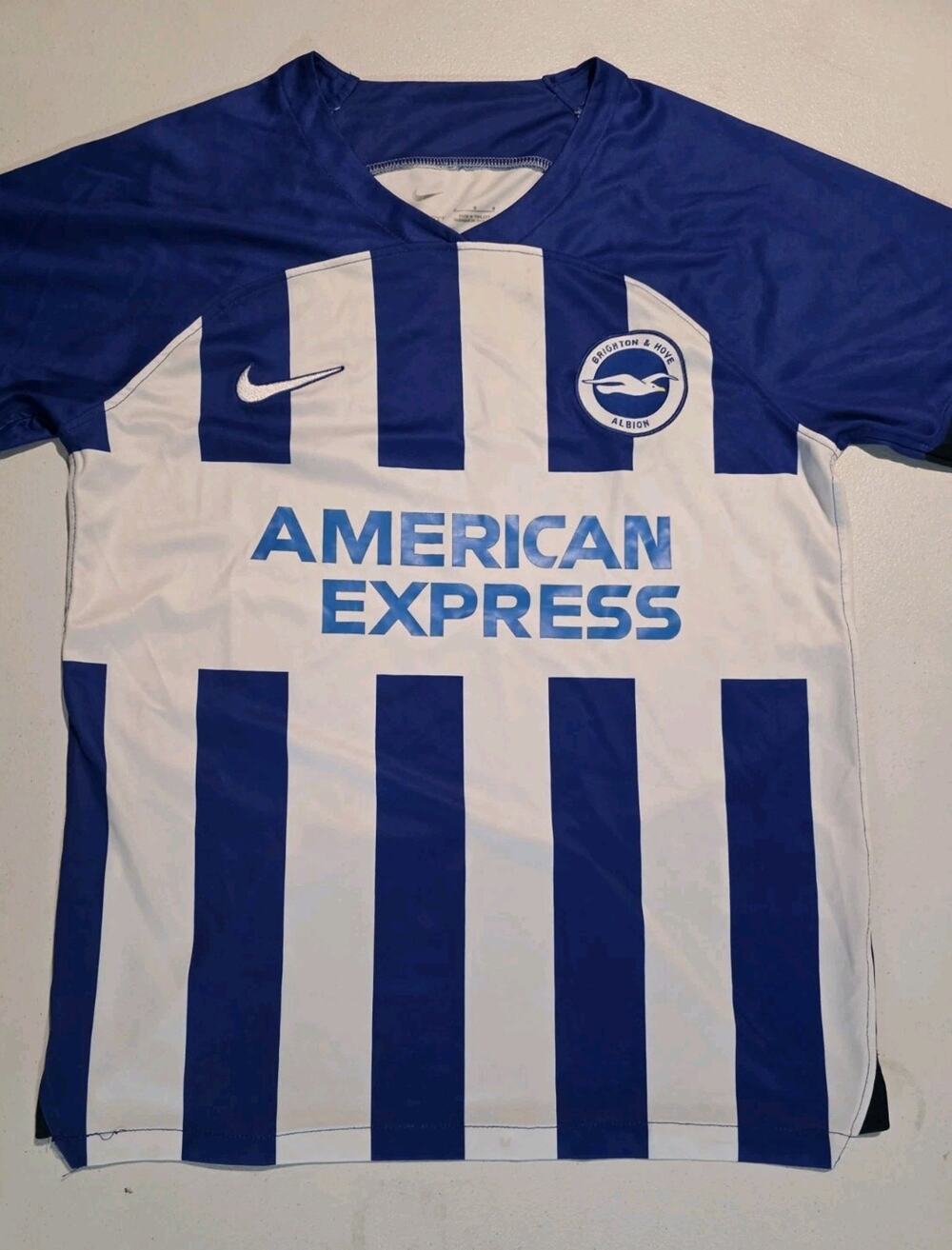 Nike Brighton & Hove Albion Football Jersey Shirt Mens M American Express